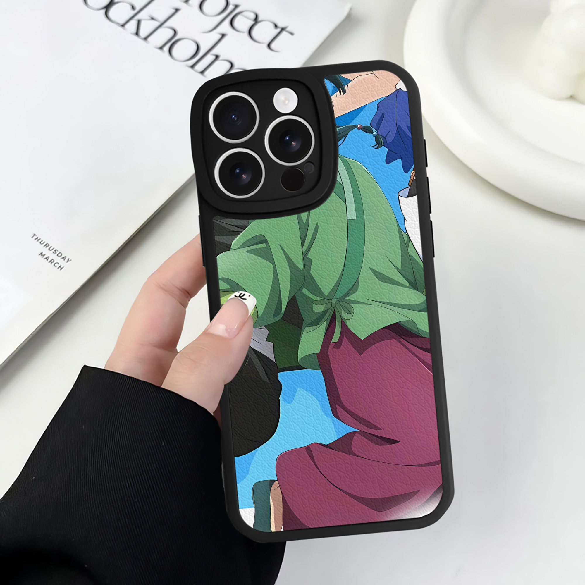 薬屋のひとりごと The Apothecary Diaries 【iPhone 16シリーズ対応】シリコンスマホケース（レザー調） 材質：シリコン